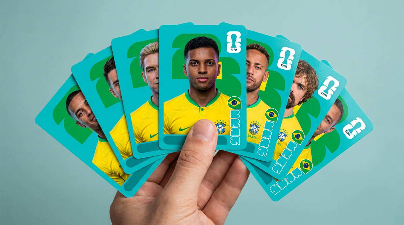 Exemplo de imagem gerada no card Figurinha da Copa